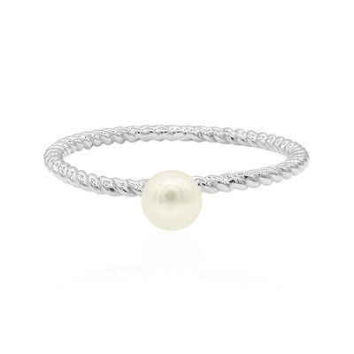 Bague en argent et Perle de culture d'eau douce