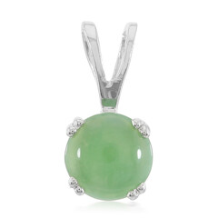 Pendentif en argent et Chrysoprase impériale