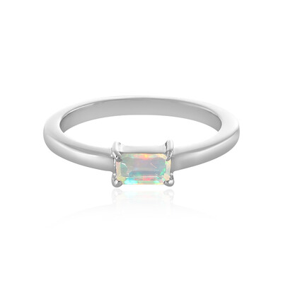 Bague en argent et Opale Welo