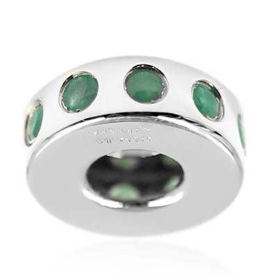 Pendentif en argent et Emeraude de Socoto (MONOSONO COLLECTION)