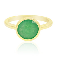 Bague en argent et Jade vert