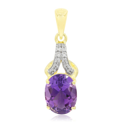 Pendentif en or et Améthyste du Maroc