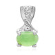 Pendentif en argent et Chrysoprase impériale