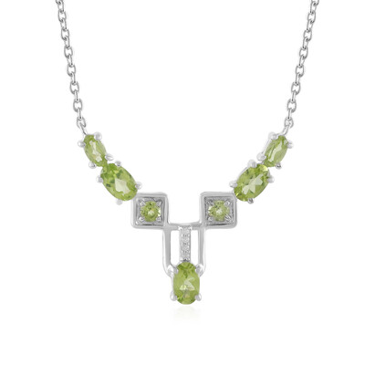 Collier en argent et Péridot