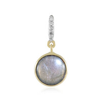 Pendentif en or et Labradorite verte de Maniry