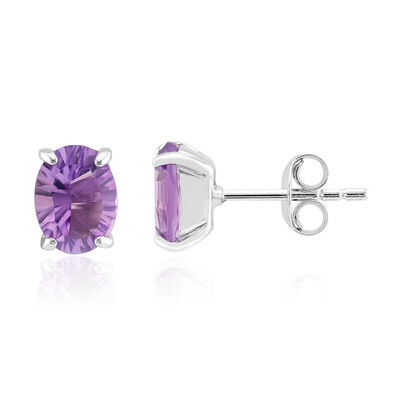 Boucles d'oreilles en argent et Améthyste