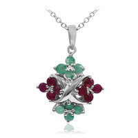 Collier en argent et Rubis