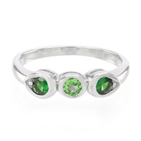 Bague en argent et Grenat Tsavorite