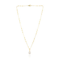 Collier en argent et Perle blanche de culture d'eau douce