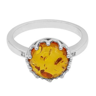 Bague en argent et Ambre