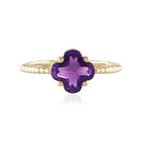 Bague en argent et Améthyste de Zambie