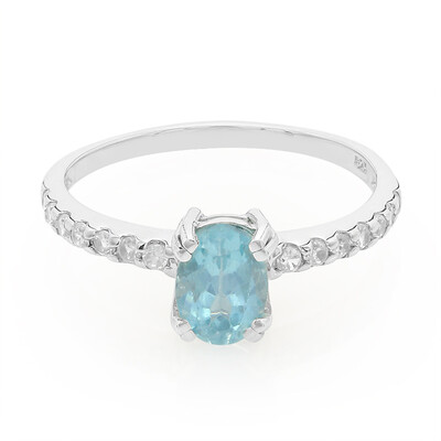 Bague en argent et Apatite bleue