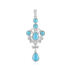 Pendentif en argent et Turquoise Sleeping Beauty