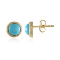 Boucles d'oreilles en argent et Turquoise Sleeping Beauty (Faszination Türkis)