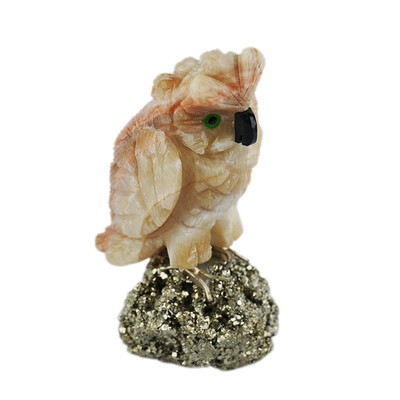 Figurine et Calcite albâtre