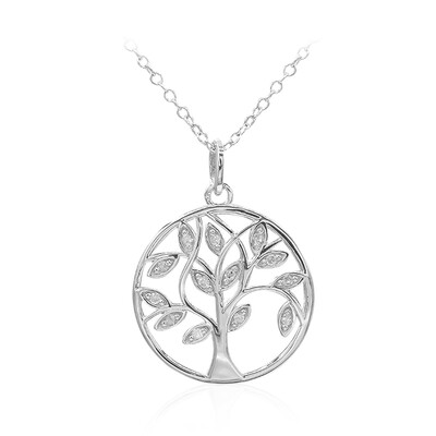 Collier en argent et Diamant I3 (I)