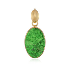 Pendentif en argent et Uvarovite