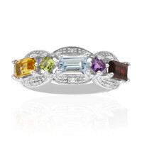 Bague en argent et Topaze bleu ciel