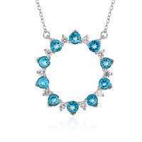 Collier en argent et Topaze Paraiba