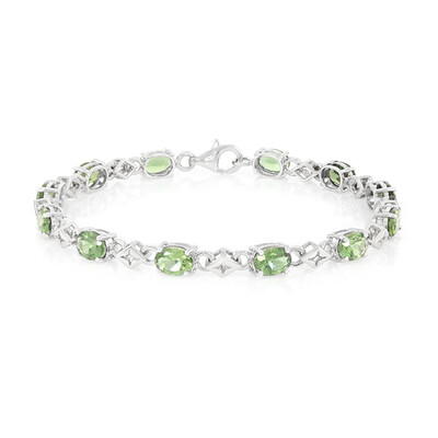 Bracelet en argent et Apatite de Russie