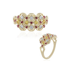 Bague en or et Saphir jaune