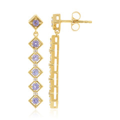 Boucles d'oreilles en argent et Tanzanite