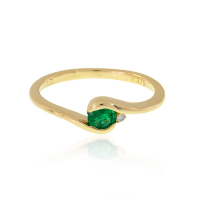 Bague en or et Emeraude de Colombie