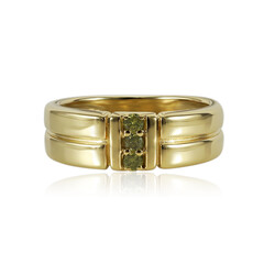 Bague en argent et Diamant jaune I1