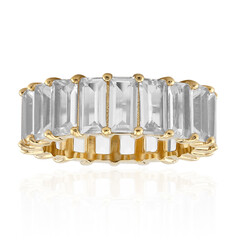 Bague en argent et Topaze blanche