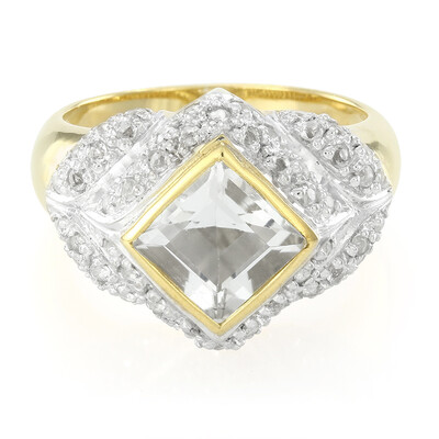 Bague en argent et Topaze Glacier