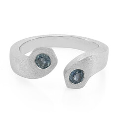 Bague en argent et Saphir du Laos