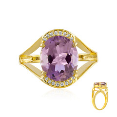 Bague en argent et Amétrine d'Anahi