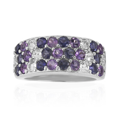Bague en argent et Iolite