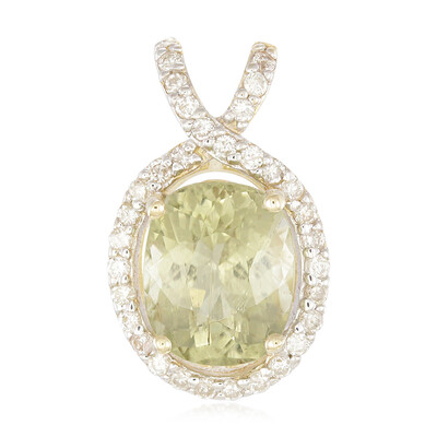 Pendentif en or et Tourmaline cuprifère