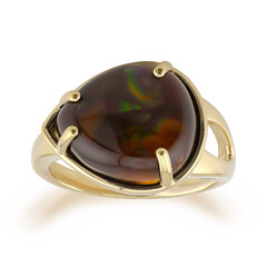 Bague en or et Agate de Feu