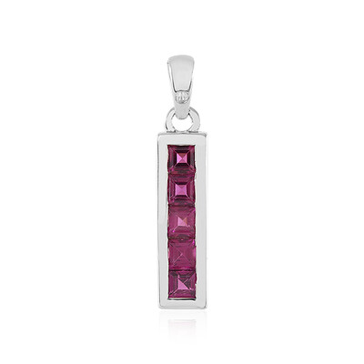 Pendentif en argent et Grenat Rhodolite