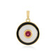 Pendentif en argent et Tourmaline rose du Brésil  (M de Luca)