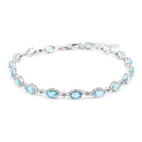 Bracelet en argent et Topaze bleu Suisse