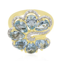 Bague en or et Aigue-marine de Medina