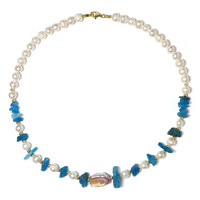 Collier en argent et Perle de culture d'eau douce