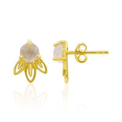 Boucles d'oreilles en argent et Quartz rose