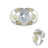 Bague en argent et Topaze bleu ciel (Adela Silber)