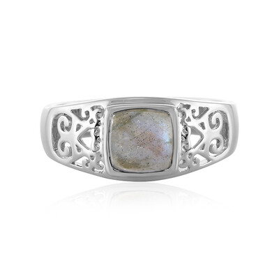 Bague pour homme en argent et Labradorite