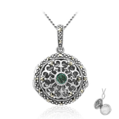 Collier en argent et Emeraude