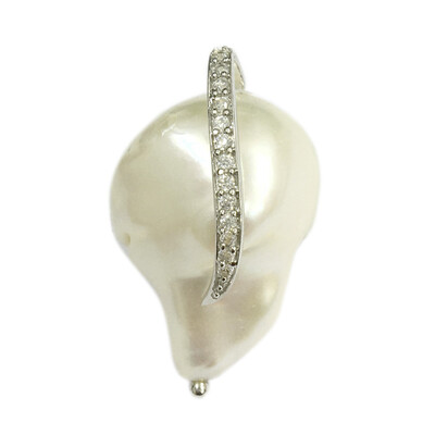 Pendentif en argent et Perle de culture d'eau douce