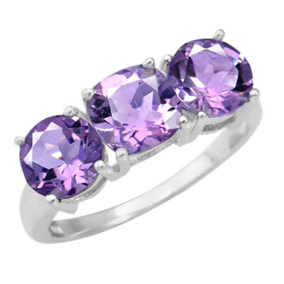 Bague en argent et Améthyste