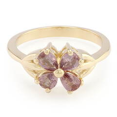 Bague en or et Saphir Padparadscha non chauffé (AMAYANI)