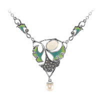 Collier en argent et Opale blanche