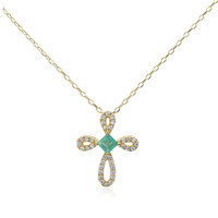 Collier en or et Emeraude de Zambie AAA (CIRARI)