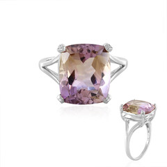 Bague en argent et Amétrine de Anahi